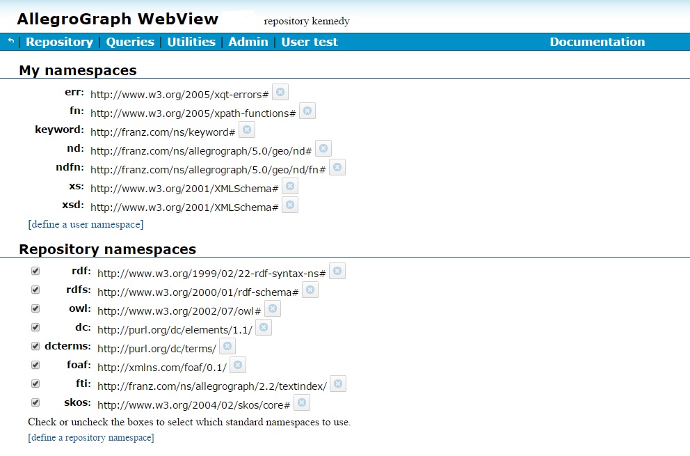 Namespaces